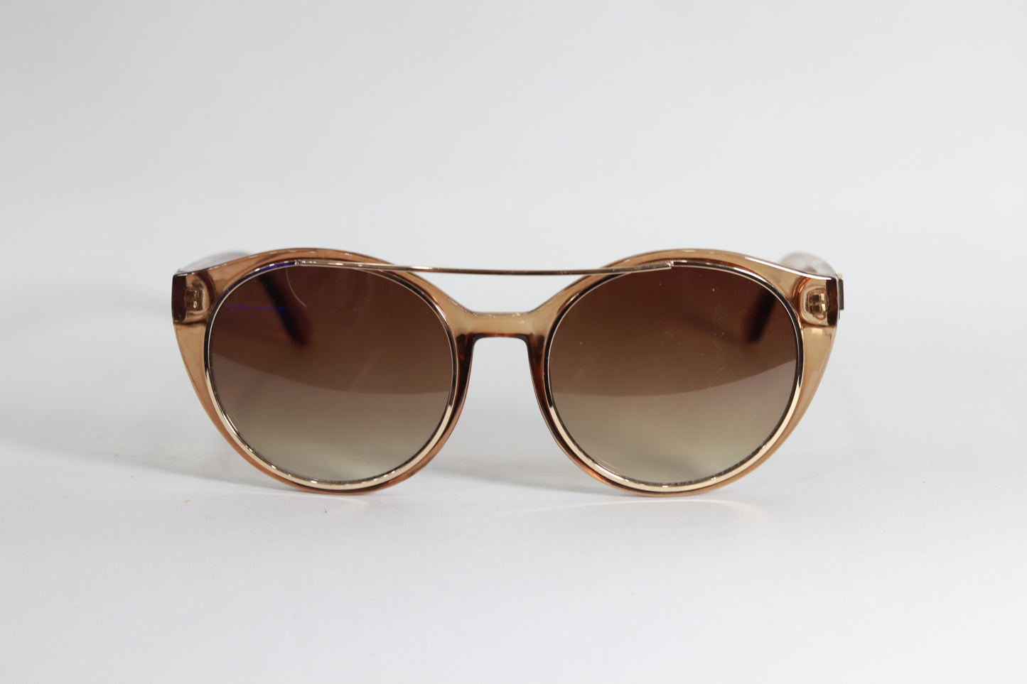 V-196 Luxe Brown Eyewear – Statement Style from Curated Archive